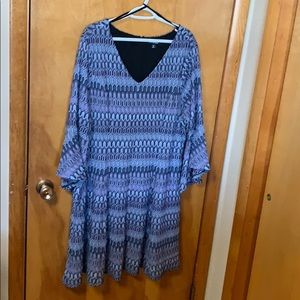 Bell-sleeve dress
